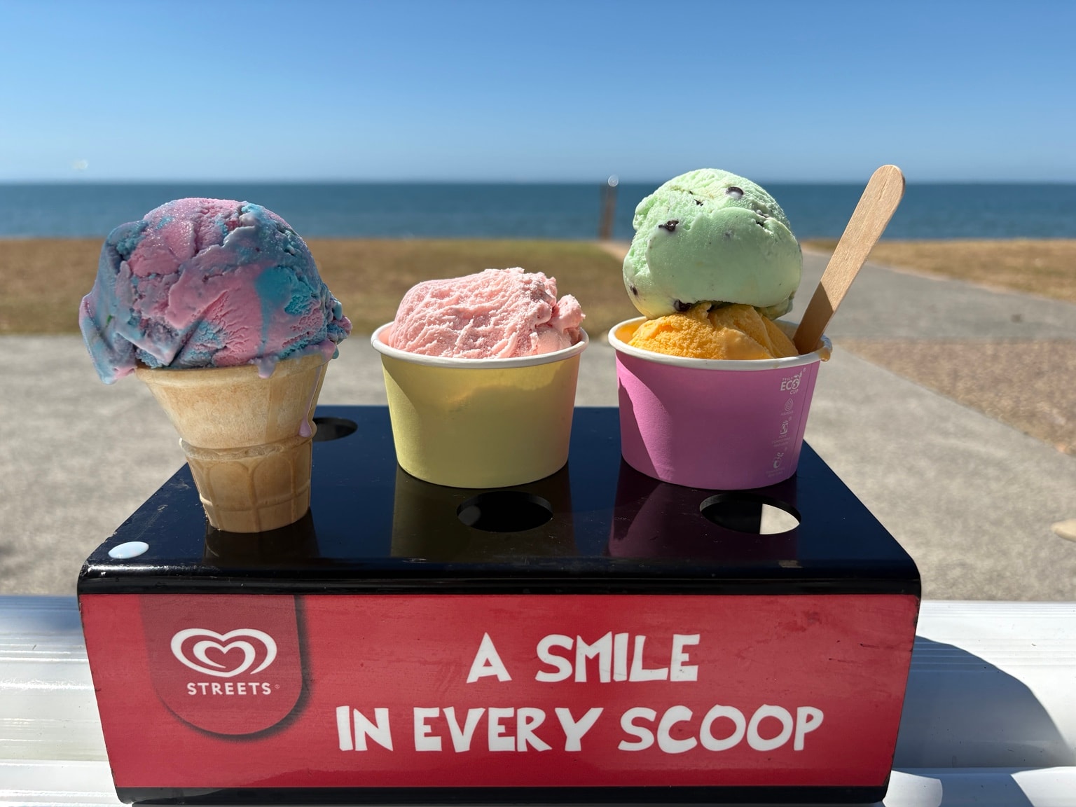 Ice cream by the sea at Margate